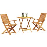  Sklopivi bistro set 3 pcs Smeđa Čvrsto drvo akacije | Eponuda.com