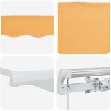  Povlačivi tende Pijesak 300 x 250 cm Tkanina i Aluminij | shoptok.hr
