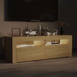  TV ormarić s LED svjetlima boja hrasta sonome 120 x 35 x 40 cm Smeđa | shoptok.hr