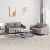  2-dijelni set sofa s jastucima smeđesivi od tkanine | shoptok.hr