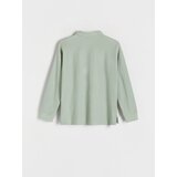 Reserved - Predimenzionirana polo-majica dugih rukava - bljedozeleno | shoptok.hr