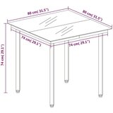  3-dijelni vrtni blagovaonski set smeđi | shoptok.hr