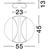Nova Luce Aluminijasta LED zatemnitvena stropna svetilka v zlati barvi 55x45 cm Valentin – | Shoptok.si