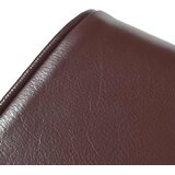  Klupa 40 x 30 x 45 cm Prava koža Tamno smeđa | shoptok.hr