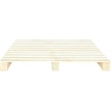  Okvir za krevet od paleta od masivne borovine 200 x 200 cm | Shoptok.si