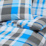  Set posteljine za poplun plavo-sivi 140x200 cm pamučni | shoptok.hr