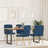  Jedilni stoli 4 kosi modro blago, (21822551) | Shoptok.si