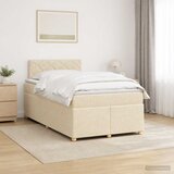  Boxspring krevet s madracem Krem 120 x 190 cm Tkanina | shoptok.hr