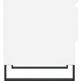 vidaXL Klubska mizica bela 50x46x50 cm inženirski les | Shoptok.si