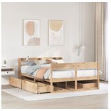 vidaXL Okvir kreveta bez madraca 150 x 200 cm od masivne borovine | shoptok.hr