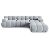 Micadoni Home Svijetlo plava baršunasta kutna garnitura (s desnim kutom) Bellis – | shoptok.hr