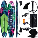 THUNDER Napihljiva SUP deska 320 × 75 × 15 cm – set z veslom, sedežem, torbo in pumpko ® TROPI, (5000091250) | Shoptok.si