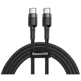 Kabel Baseus cafule Type-C na Type-C 3A sivo crni 1m | ePonuda.com