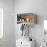 Furnova Garderobna omara betonsko siva 70x32,5x35 cm iverna plošča, (21930433) | Shoptok.si