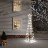 vidaXL Novoletna jelka stožec 108 hladno belih LED lučk 70x180 cm | Shoptok.si