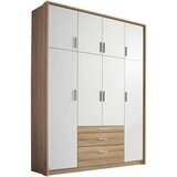 Modern Living Omara S Klasičnimi Vrati Hildesheim, Bela, Barva Hrasta | Shoptok.si