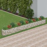 vidaXL Visoka greda gabion pocinkano železo 610x50x50 cm Cene