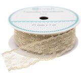  Čipkasti trak 25 mm x 2 m | različne barve | Shoptok.si