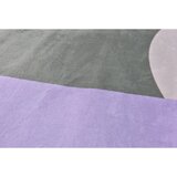 Tom Tailor TKANA PREPROGA Shapes - EIGHT 155/230 cm potiskano večbarvno, temno siva | Shoptok.si