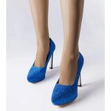 Gemre Blue Glitter Proulx Heels | Eponuda.ba