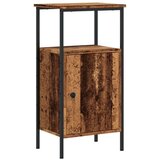 vidaXL Nočna omarica Old Wood 41x31x80 cm Inženirski les | Shoptok.si