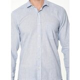 Dewberry G625 LINEN SHIRT-PLAIN BLUE | shoptok.hr