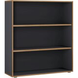 P & B PISARNIŠKI REGAL 100/110/33 cm antracit, medeni hrast Cene