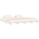  Od paleta bijeli 200 x 200 cm od masivne borovine | shoptok.hr