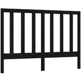 Maison Chic posteljno vzglavje - vzglavna omarica - nočna omarica črno 146x4x100 cm trdna borovina, (21705888) Cene