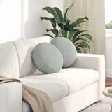  Jastučići za sjedenje 2 pcs Svijetlo siva Ø 40 x 13 cm Baršun | Eponuda.ba