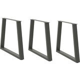 vidaXL noge jedilne mize v-oblika 3 kosi antracit 80x(72-73,3)cm jeklo Cene