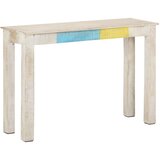  Konzolni stol bijeli 115 x 35 x 77 cm od grubog drva manga | Eponuda.ba