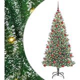 vidaXL Umjetno božično drevo s snežno obloženimi vejicami in LED lučko | Shoptok.si
