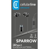 Cellular Line slušalice sparrow type-c crne | shoptok.hr