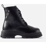 Gemre Graphite insulated girls' lace-up ankle boots Basara | Shoptok.si
