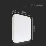  LED plafonsko svetlo za kupatilo LED/18W/230V 3000K IP44 25x25 cm belo | Eponuda.com