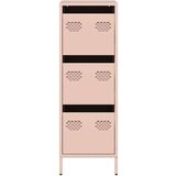 vidaXL Visoka ploča ružičasta 39x35x103,5 cm čelik | shoptok.hr