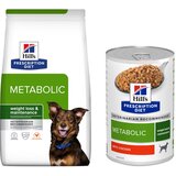 10 kg / 12 kg Hill's Prescription Diet + odgov. mokra hrana gratis! - 12 kg Metabolic Weight Management piletina + 3 x 370 g mokre hrane | shoptok.hr