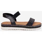 Boto Women's Sandals With Braiding On Decorated Platform Black Velara | ePonuda.com