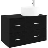  Set namještaja za kupaonicu 2 kom. Crni hrast Konstruirano drvo | shoptok.hr