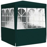 vidaXL Profesionalen vrtni šotor s stranicami 2x2 m zelen 90 g/m², (20568426) | Shoptok.si