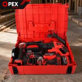  XXL komplet 4v1 21V aku. brezkrtačni vijačnik udarni ključ brusilnik vrtalnik 2x3Ah kovček | Shoptok.si