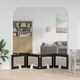  Vrata za pse s postoljem 4 pcs Crni hrast 80 x 60 cm | Eponuda.com