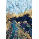 Conceptum Hypnose Tepih Hmnt768, 80x150 cm, Plavo-zlatne boje | Eponuda.ba