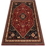 RugsX Preproge Preproga volna KASHQAI 4364 301 orientalski, okvir 67x130 cm Bordo | Shoptok.si