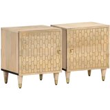  Noćni ormarići 2 kom 40 x 33 x 46 cm od masivnog drva manga | shoptok.hr