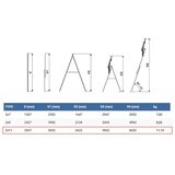 Elkop Dvodelne Aluminijumske Merdevine 2x11 - 5m | ePonuda.com