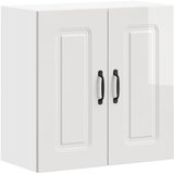 Maison Chic Kuhinjska stenska omarica - Kuhinjska omarica Kalmar visok sijaj bela inž. les iu1010, (22063916) | Shoptok.si