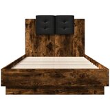 vidaXL Okvir za krevet s uzglavljem boja hrasta 90x190 cm drveni | shoptok.hr