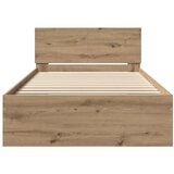  Krevetna konstrukcija Umjetnički hrast 203 x 104 x 70 cm | shoptok.hr